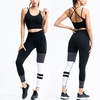Tenues 2 pièces femme Spaghetti sans manches dos Cross Sports Tops