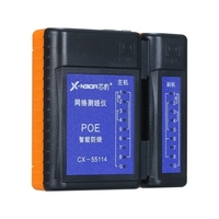 Testeur de câble réseau multifonctionnel portable RJ45 Outil de test de câble téléphonique RJ11 avec voyants LED Conception détachable