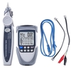 Testeur de câble réseau portable portable Écran LCD grand écran Traqueurs de fils numériques Continuité Vérification de la polarité de la tension de la batterie Test POE Testeur de câble multifonction avec lampe de poche