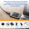 Testeur de compteur de puissance USB Type C Compteur de tension et testeur de courant USB Multimètre Écran TFT couleur numérique 1, 3 pouces 0-6, 5A 4-24V Testeurs de compteurs de courant
