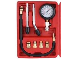 Testeur de moteur à essence Cylindre de moteur à essence automatique Testeur de manomètre automobile Kit de Test automobile 0-300psi avec étui