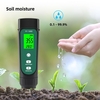 Testeur de sol numérique 3-en-1 Écran LED avec rétroéclairage Sol EC / Humidité / Température Compteur Humidimètre Hygromètre Ménage Jardinage Instrument de test de sol en pot