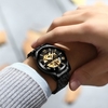 TEVISE Hommes Automatique Montres Hommes Mécanique Montres Acier Creuses