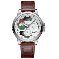 TEVISE T815A Acier Inoxydable Montre-Bracelet Montre-Bracelet Top Marque De Luxe Quartz Hommes Casual Cuir Lumineux Étanche Lune phase Montre