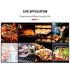 Thermomètre à viande sans fil avec 2 sondes 328Ft longue portée LCD rétro-éclairage affichage compte à rebours minuterie alarme de température numérique à distance BBQ thermomètres pour barbecue Grill four cuisine