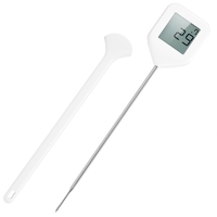 Thermomètre alimentaire à lecture instantanée Écran LCD à rotation automatique 4 directions ℃ / ℉ Thermomètres à viande numériques étanches IPX4 commutables avec sonde pour la cuisson de la cuisine