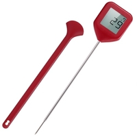 Thermomètre alimentaire à lecture instantanée Écran LCD à rotation automatique 4 directions ℃ / ℉ Thermomètres à viande numériques étanches IPX4 commutables avec sonde pour la cuisson de la cuisine