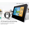 Thermomètre extérieur intérieur sans fil,  station météorologique avec horloge atomique,  USB197FT(60M) Compteur d