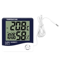 Thermomètre hygromètre numérique Moniteur de température intérieure Jauge d