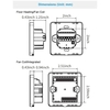 Thermostat 3A de chauffage par le sol à eau WIFI avec application et commande vocale Thermostat programmable Intelligent à écran LCD de 2, 8 pouces