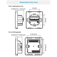 Thermostat 3A de chauffage par le sol à eau WIFI avec application et commande vocale Thermostat programmable Intelligent à écran LCD de 2, 8 pouces