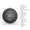 Thermostat BAC-6000ELZB Climatisation centrale Écran LCD intelligent à température constante 5-95 (℃) Contrôleur sans fil Ventilo-convecteur Panneau de contrôle Smart Home