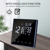 Thermostat de chauffage intelligent Contrôleur de température numérique Écran tactile LCD Semaine Programmable Chauffage au sol et chaudière à gaz Thermostat Antigel pour la maison,  l