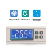 Thermostat de contrôle de température de dégivrage de réfrigération intelligent de contrôleur de température numérique STC-8080A +