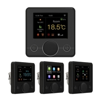 Thermostat intelligent Wifi/485 Modbus 3 A avec écran LCD coloré RVB Thermostat intelligent pour chauffage au sol et ventilo-convecteur Contrôleur de température constante d