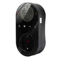 Thermostat numérique prise de sortie 16A prise de sortie régulateur de température 5 + 1 + 1 Six périodes et Mode de chauffage et de refroidissement