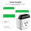 Thermostat Wifi intelligent programmable Prise de courant Mini contrôleur de température Prise enfichable 10A Commande vocale Minuterie de commande vocale Commutateur électrique pour appareils de chauffage et de refroidissement