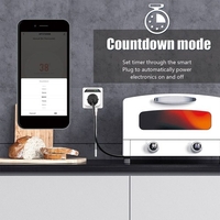 Thermostat Wifi intelligent programmable Prise de courant Mini contrôleur de température Prise enfichable 15A Commande vocale Minuterie de commande vocale Commutateur électrique pour appareils de chauffage et de refroidissement