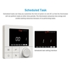 Thermostat WIFI Smart Boiler 3A avec application et commande vocale Écran LCD 3, 5 pouces Thermostat programmable intelligent Verrouillage enfant Prévision météo