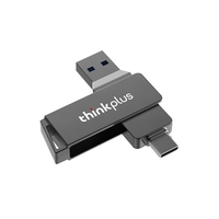 thinkplus MU251 128 Go USB3.0 + Type-C Double port U Disque Rotatif Métal Clé USB Transmission à grande vitesse Compatibilité étendue