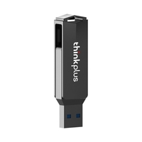 thinkplus MU254 16GB USB3.0 + Type-C Double port Métal U Disque Rotatif USB Flash Drive Haute Vitesse Transmission pour Téléphone PC Ordinateur Portable