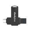 Thinkplus MU254 16GB USB3.0 + type-c double port métal U disque rotatif USB lecteur Flash Transmission haute vitesse pour téléphone PC ordinateur portable