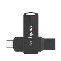 Thinkplus MU254 16GB USB3.0 + type-c double port métal U disque rotatif USB lecteur Flash Transmission haute vitesse pour téléphone PC ordinateur portable