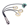 Thumb Piano Pickup Kalimba Pick Up Transducer 6, 35 mm sortie Jack avec contrôle du volume,  3 transducteurs