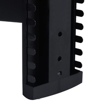 Tier 2 verre double plateau support mural sous composant TV câble DVD DVR
