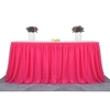 Tissu de vaisselle décoratif de nappe de jupe de table de tulle fait à la main