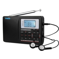 TIVDIO Mini Pocket FM / FM / SW stéréo avec écouteurs