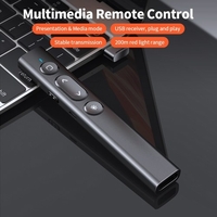 Télécommande multimédia Présentation et mode multimédia Présentateur Télécommande avec lumière rouge PPT sans fil Clicker Wide Compatibilité Blanc