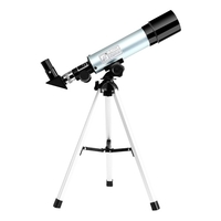 Télescope astronomique Télescope portable compact de grossissement 90X avec trépied réglable pour les enfants débutants