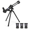 Télescope Kids 20X-30X-40X Télescope astronomique réglable avec Tripod pour débutants