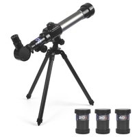 Télescope Kids 20X-30X-40X Télescope astronomique réglable avec Tripod pour débutants
