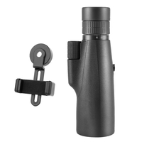 Télescope monoculaire avec support de téléphone 10-30X Zoom Haute puissance Adultes Enfants Monoculaires avec vision à faible luminosité Télescope à main étanche anti-buée pour l
