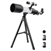 Télescope réfractaire astronomique lunette de visée monoculaire de voyage en plein air avec trépied pour enfants débutants cadeau
