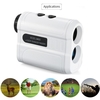Télémètre de golf 600m Télémètre laser portable extérieur Testeur de vitesse Télescope monoculaire numérique Télémètre M / Yard Distance mètre pour la chasse au golf Enquête d