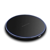 Téléphone de bureau circulaire simple en métal sans fil QI intelligent 10W Cha-rger rapide