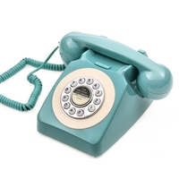 Téléphone filaire de bureau des années 80,  style rétro vintage,  bureau téléphonique,  support téléphonique fixe,  anneau de contrôle du volume pour le bureau à domicile,  hôtel,  café,  bar,  décoration à l