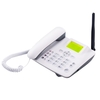 Téléphone fixe sans fil Support de téléphone de bureau GSM 850/900/1800/1900MHZ Carte SIM TF 3G Téléphone sans fil avec antenne Radio-Réveil SMS Fonction d