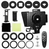 Téléprompteur DSLR pour téléphone portable avec télécommande pour téléphone et support de tablette grand écran HD affichage Portable pour enregistrement vidéo en streaming en direct