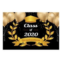 Toile de fond professionnelle 7 * 5ft Le fond de photographie de remise des diplômes de la classe de 2020