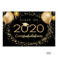 Toile de fond professionnelle 7 * 5ft Le fond de photographie de remise des diplômes de la classe de 2020