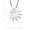 Tomfeel 3D Bijoux Imprimé Blooming Flower Modeling Elégant bijoux collier pendentif accessoires
