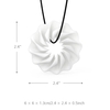 Tomfeel 3D Bijoux Printed Rhythm Modeling Elégant bijoux collier pendentif accessoires