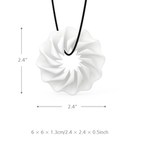 Tomfeel 3D Bijoux Printed Rhythm Modeling Elégant bijoux collier pendentif accessoires