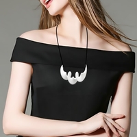 Tomfeel 3D Bijoux Printed Rhythm Modeling Elégant bijoux collier pendentif accessoires