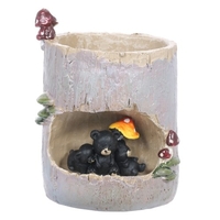 Tomfeel arbre souche succulente Pot de fleur dessin animé Style pastorale Animal Pot de fleurs résine Pot jardin Micro-scape en pot plante bureau ornement cadeau décoratif