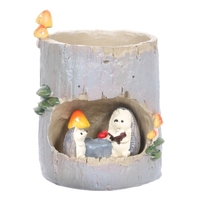 Tomfeel arbre souche succulente Pot de fleur dessin animé Style pastorale Animal Pot de fleurs résine Pot jardin Micro-scape en pot plante bureau ornement cadeau décoratif